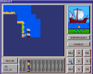 Funturatum (Amiga) screenshot: Meeting an enemy ship