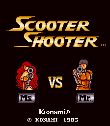 Scooter Shooter (Arcade) screenshot: Title screen