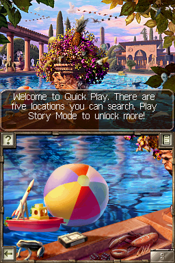 Mystery Case Files: MillionHeir (Nintendo DS) screenshot: Quick Play