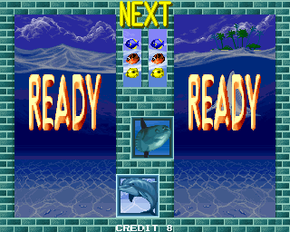 Aquarium (Arcade) screenshot: Start of the first stage