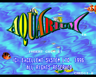Aquarium (Arcade) screenshot: Title screen