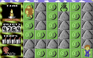Das KNAX Computerspiel (Commodore 64) screenshot: Level 18