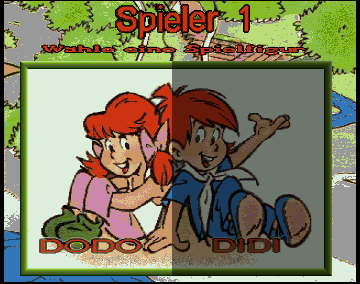 Das KNAX Computerspiel (Amiga) screenshot: Choose character