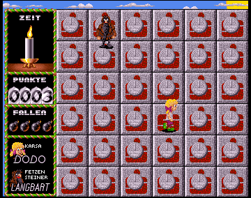 Das KNAX Computerspiel (Amiga) screenshot: Level 1