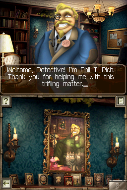 Mystery Case Files: MillionHeir (Nintendo DS) screenshot: Phil T. Rich