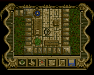 Poltergeist (Amiga) screenshot: Spell on the table