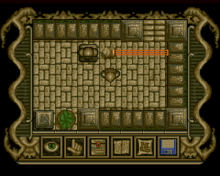 Poltergeist (Amiga) screenshot: Laser barrier