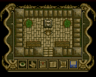 Poltergeist (Amiga) screenshot: Big skull