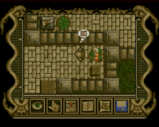 Poltergeist (Amiga) screenshot: Hungry gargoyle