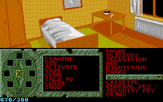 Crime Time (Amiga) screenshot: Some empty room.