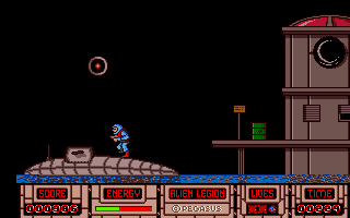 Alien Legion (Amiga) screenshot: Flying sphere