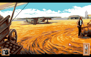 Heart of China (Amiga) screenshot: Airfield in Istanbul.