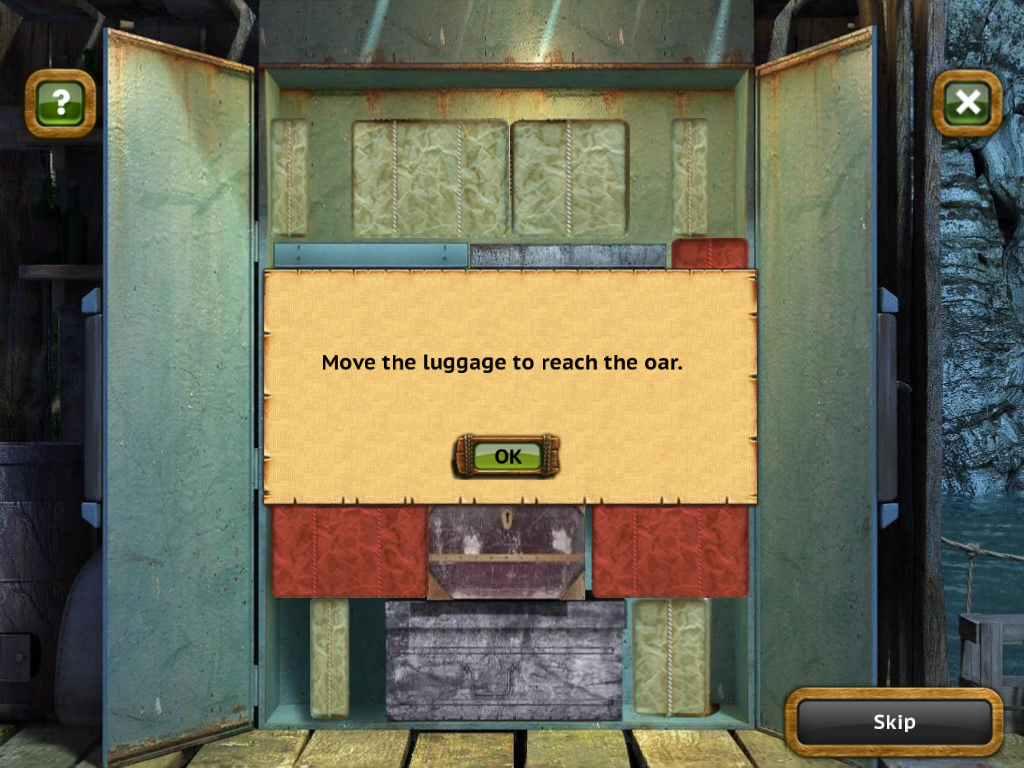 The Treasures of Mystery Island: The Ghost Ship (iPad) screenshot: A mini-game