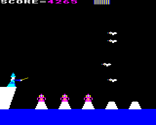The Wizard (BBC Micro) screenshot: Sixth wave