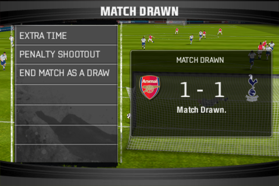 FIFA 11 (iPhone) screenshot: End of game