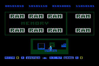 D-Bug (Atari 8-bit) screenshot: Exploring RAM