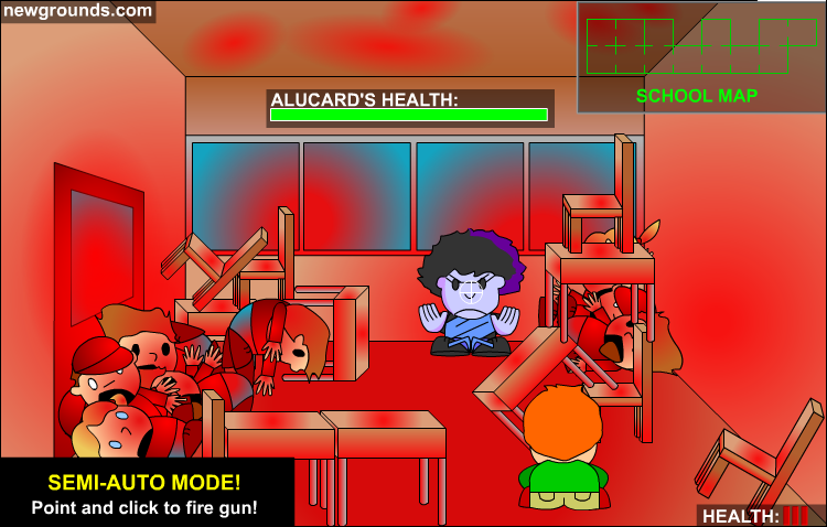 Screenshot of Pico's School (Browser, 1999) - MobyGames