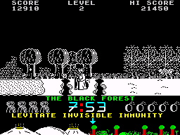 Zythum (ZX Spectrum) screenshot: Ground holes