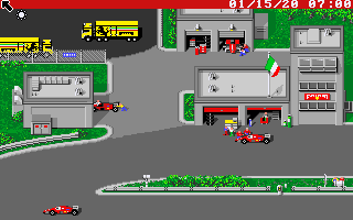 Ferrari Formula One (Amiga) screenshot: Main menu