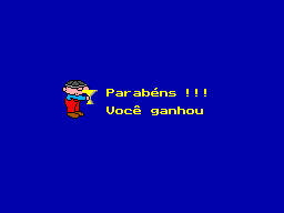20 em 1 (SEGA Master System) screenshot: Whenever you win in any of the 20 games, this screen is shown.