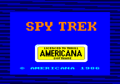 Spy-Trek Adventure (Amstrad CPC) screenshot: Loading screen