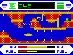 Periscope Up (ZX Spectrum) screenshot: Number 8 code element