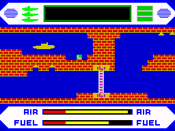 Periscope Up (ZX Spectrum) screenshot: Number four found