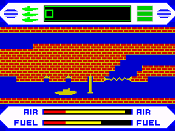 Periscope Up (ZX Spectrum) screenshot: Series of conditioners
