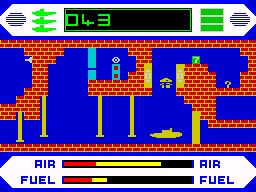 Periscope Up (ZX Spectrum) screenshot: Unknown surprise