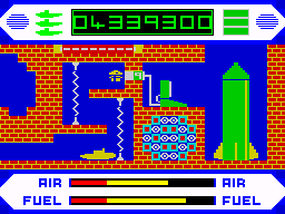 Periscope Up (ZX Spectrum) screenshot: Computer neutralization