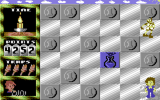 Das KNAX Computerspiel (Commodore 64) screenshot: Level 16