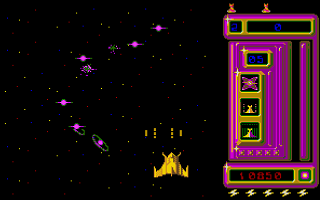 Goldrunner (Amiga) screenshot: game screen