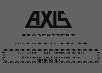 Schreckenstein (Atari 8-bit) screenshot: Loading screen.