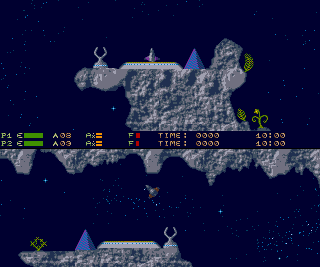 Utopos (Atari ST) screenshot: Found another landing pad