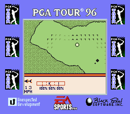 PGA Tour 96 (Game Boy) screenshot: A strike on the green