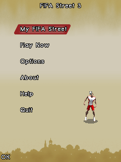 FIFA Street 3 (J2ME) screenshot: Main menu