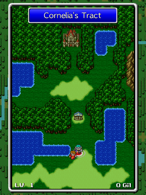 Final Fantasy: All The Bravest (iPad) screenshot: The map