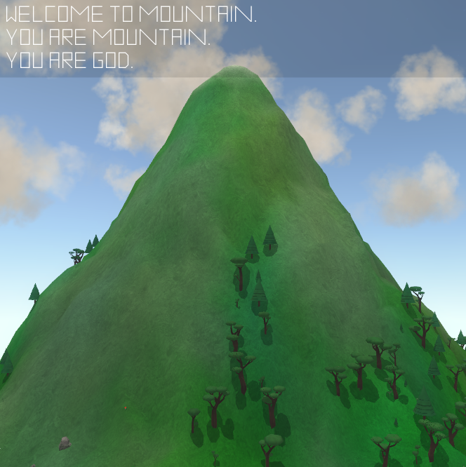 Mountain (Windows) screenshot: Welcome to your mountain.