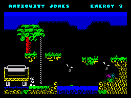 Antiquity Jones (ZX Spectrum) screenshot: Game start up