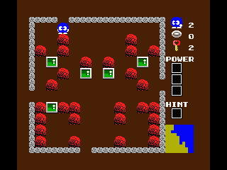 Eggerland 2 (MSX) screenshot: That depends on the number of the hearts you have collected