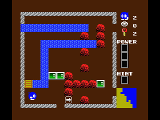 Eggerland 2 (MSX) screenshot: There are over 100 rooms to explore...