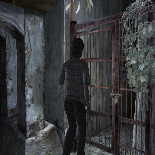 Forbidden Siren 2 (PlayStation 2) screenshot: Locked doors. Where have I seen that before...