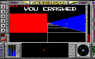 Extensor (Amiga) screenshot: Crashing
