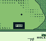 PGA European Tour (Game Boy) screenshot: I made par on this hole.