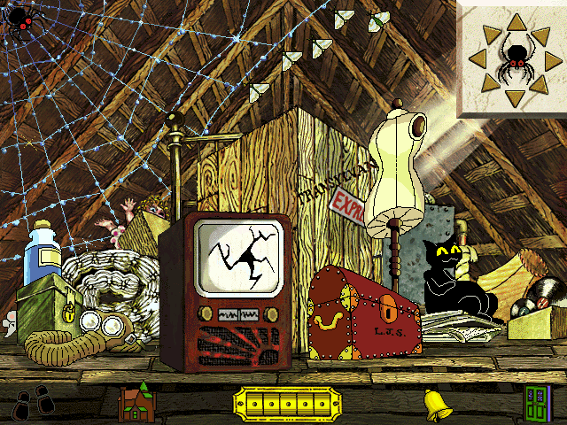 Screenshot of Jan Pienkowski Haunted House (Windows, 1996) - MobyGames