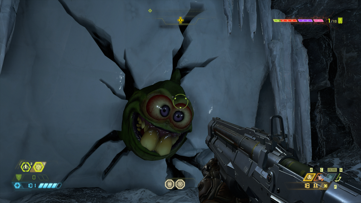 Doom Eternal (Windows) screenshot: Dopefish cameo