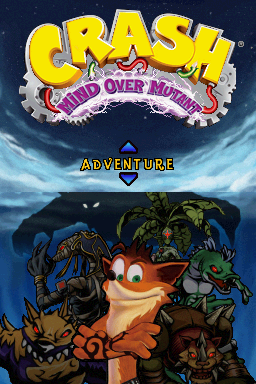 Crash: Mind Over Mutant (Nintendo DS) screenshot: Adventure mode