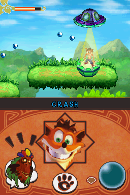 Screenshot of Crash: Mind Over Mutant (Nintendo DS, 2008) - MobyGames