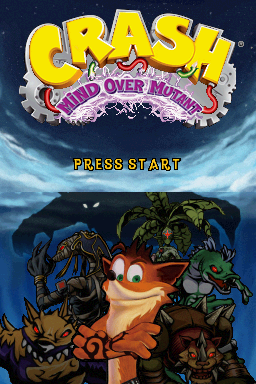 Crash: Mind Over Mutant (Nintendo DS) screenshot: Title screen
