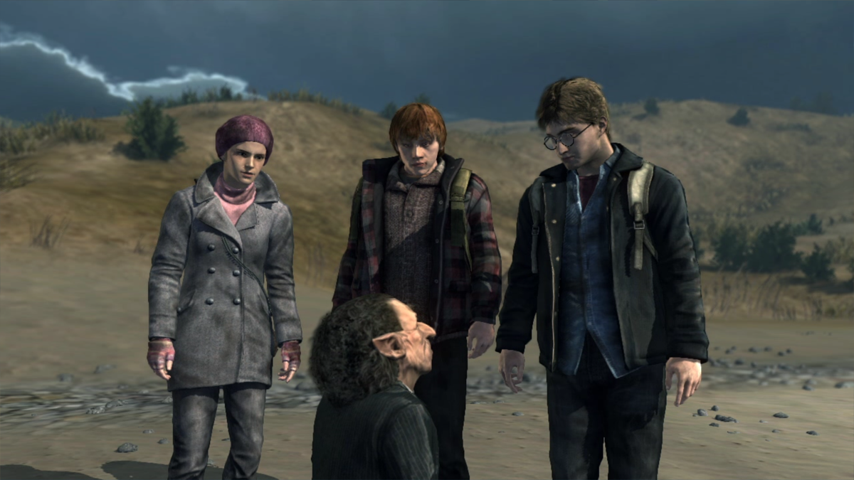 Harry Potter and the Deathly Hallows: Part 2 (Windows) screenshot: Intro: the trio seeks a way to obtain remaining Hocruxes